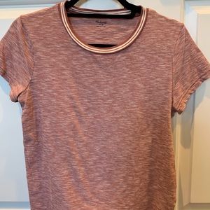 Madewell Stripe Collar Tee